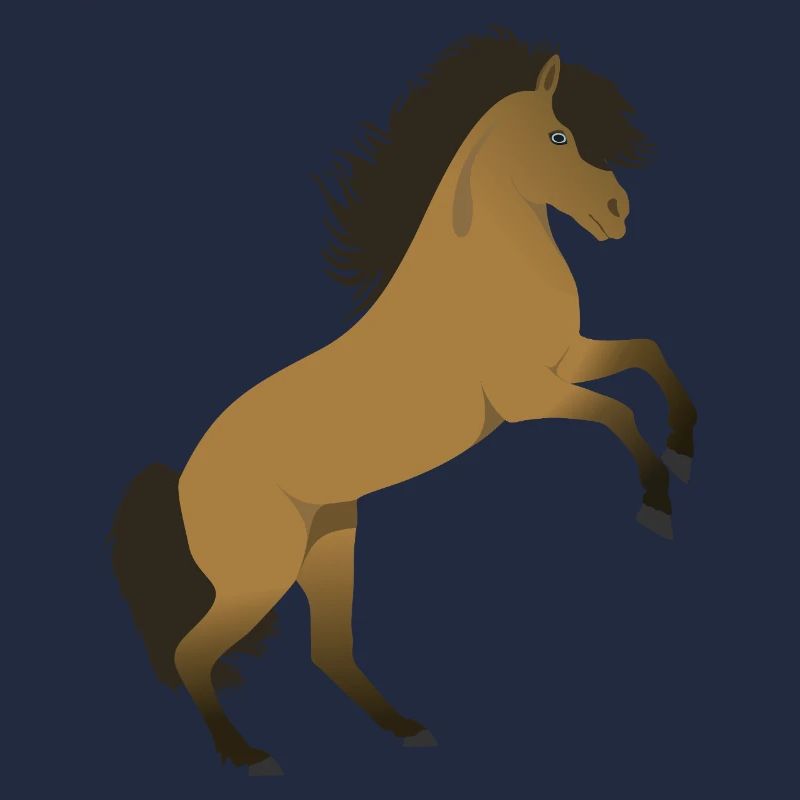 Steigendes Islandpferd Illustration