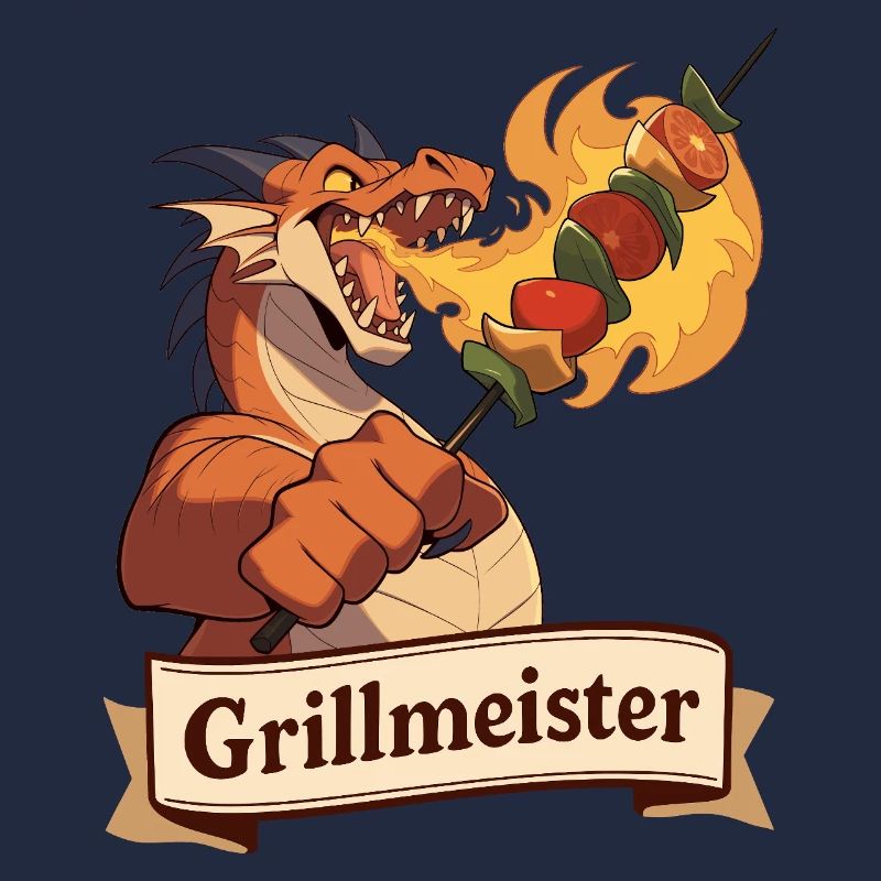 Vegetarischer Grillmeister Drache
