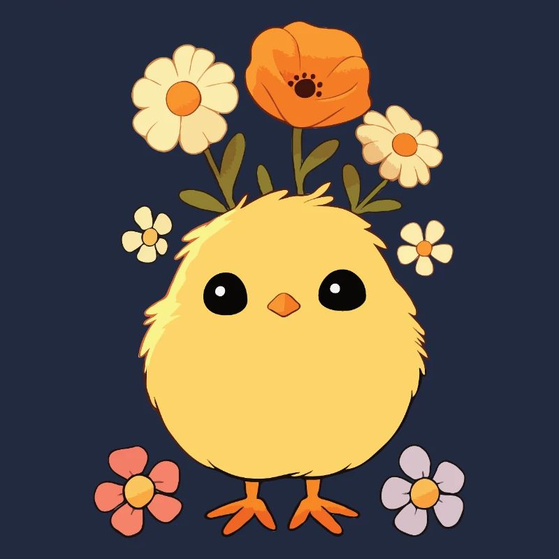 Chick, Spring, Flowers, Summer, Easter, Garden