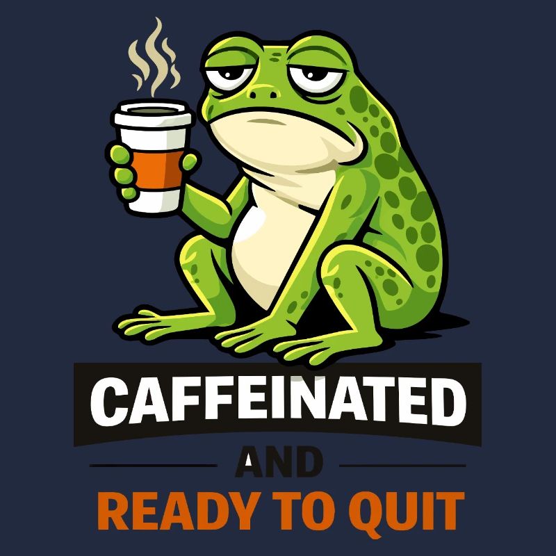 Caffeinated Frog: Ready to Quit
