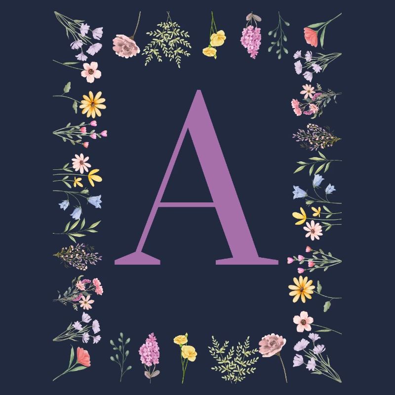 Floral Initial