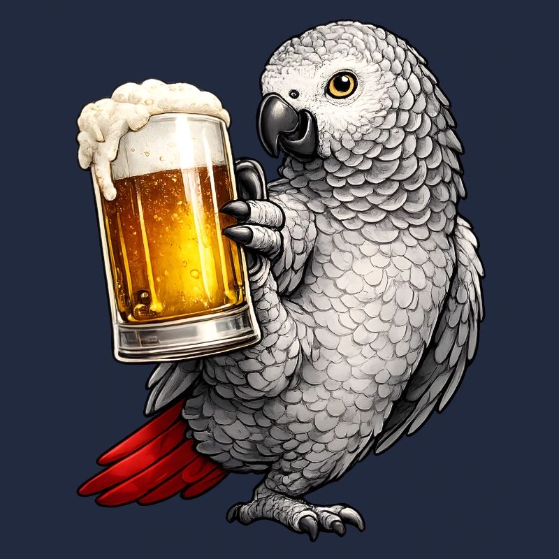 Graupapagei Bier