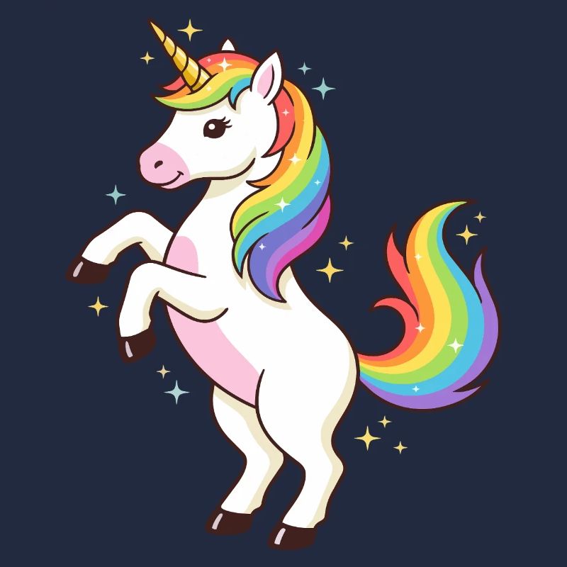 Regenbogen-Einhorn-Funkeln