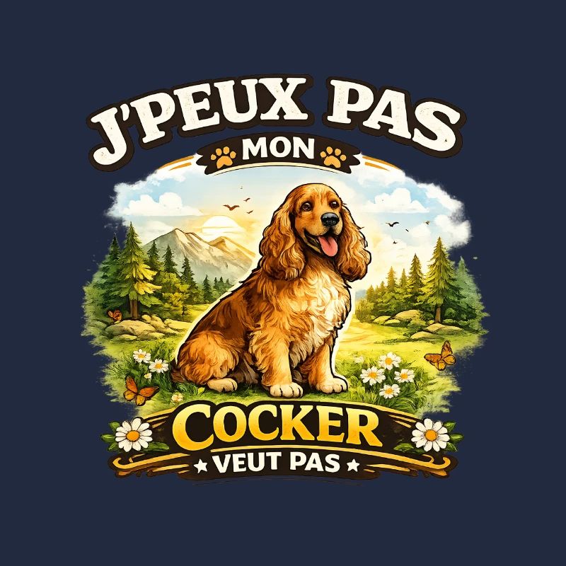 Cocker en nature: J'peux pas