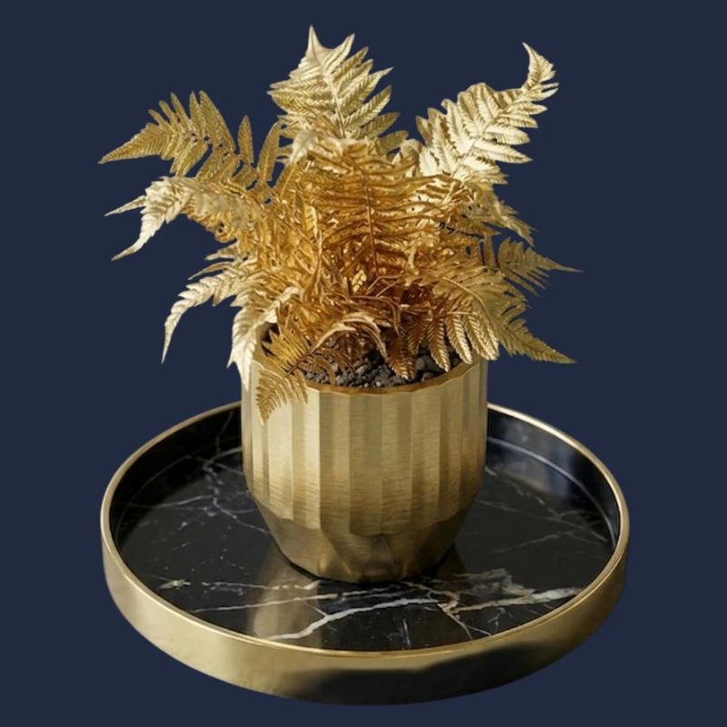 Moderne Kunst Goldfarn