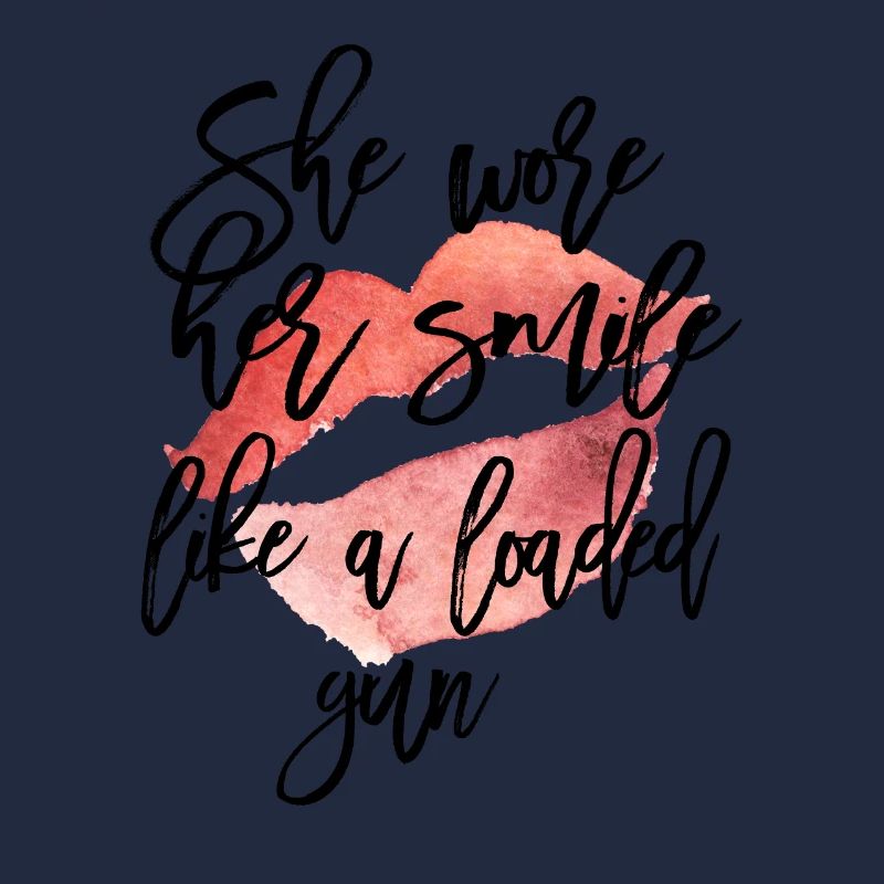 Aquarell Lippenkuss mit Skript