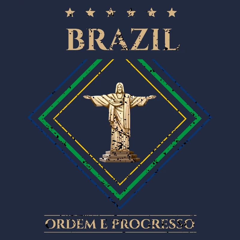 Brésil vintage-Ordre et Progrès