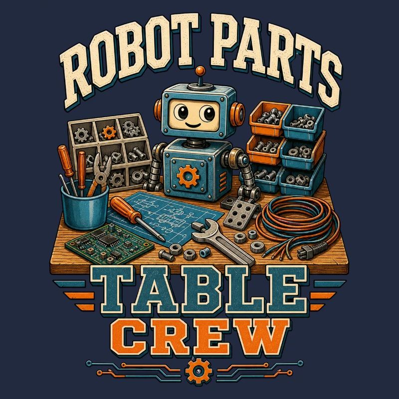 ÉQUIPE DE TABLE DES PIÈCES ROBOTIQUES