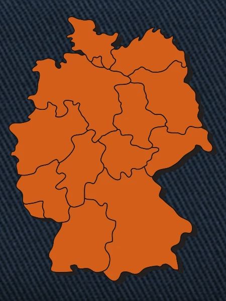 Karte von Deutschland