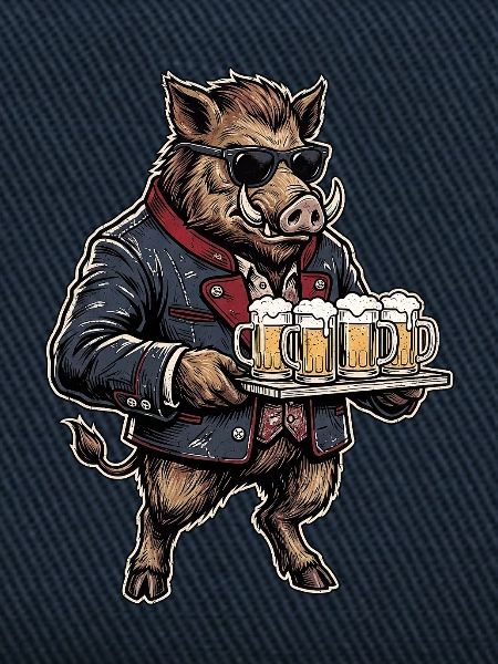 Bier Wildschwein Biergarten