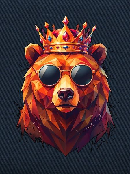 Poly Art Bär
