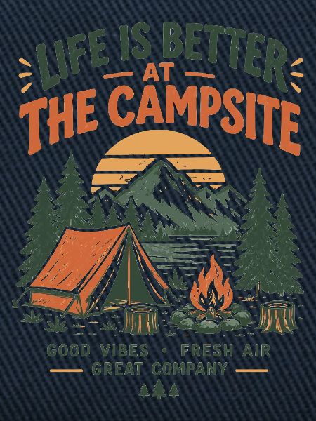 Lagerfeuer am Campingplatz