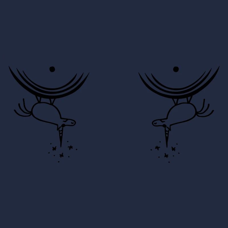 Brüste Einhörner lustiges Einhorn Titten Print