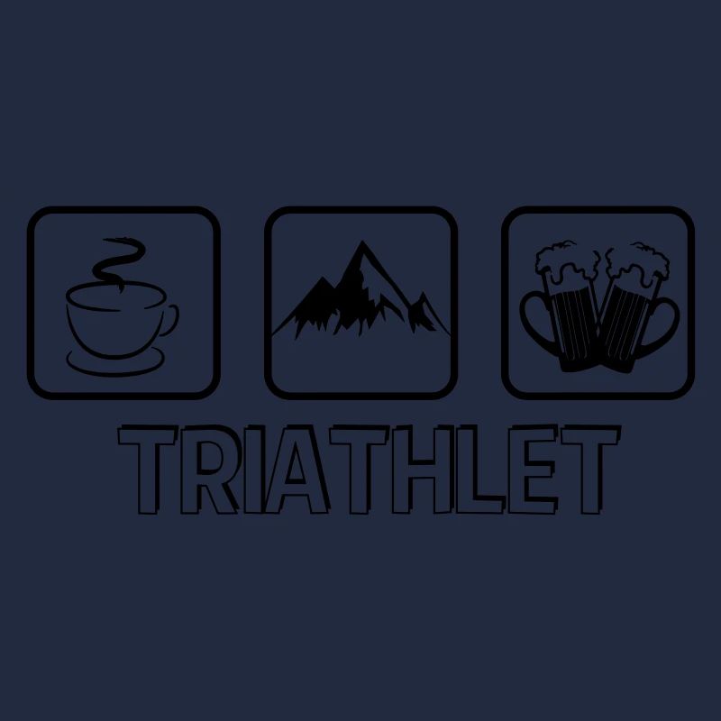 Triathlet Berg Wandern