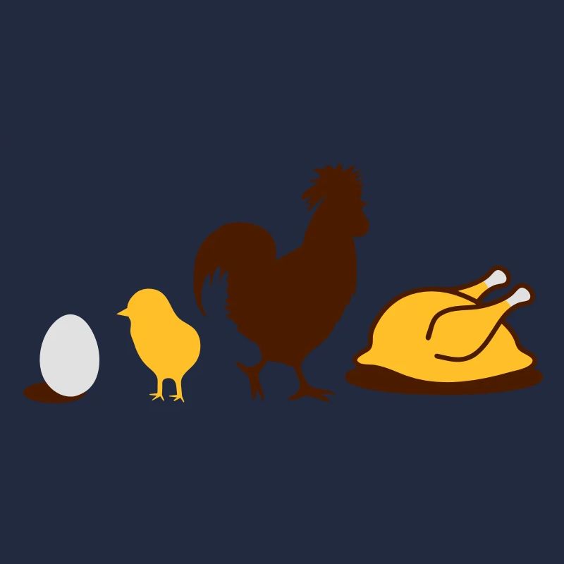 Egg,chick, rooster and chicken poultry Evolution