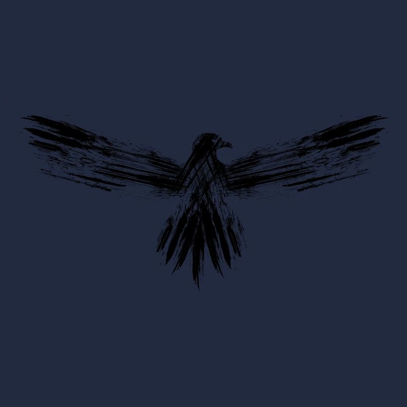 Adler schwarz Kalligraphie