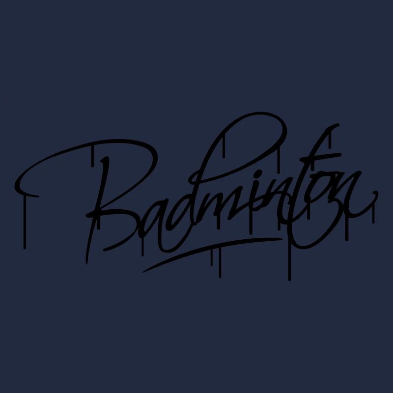 Badminton Graffiti Design