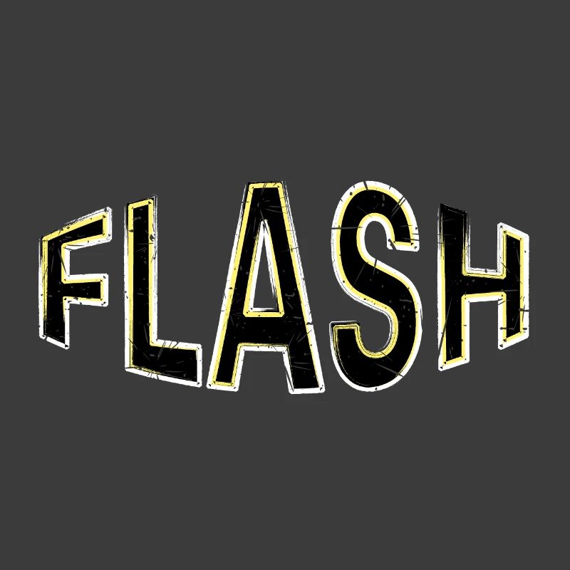 Étiquette FLASH avec flashs