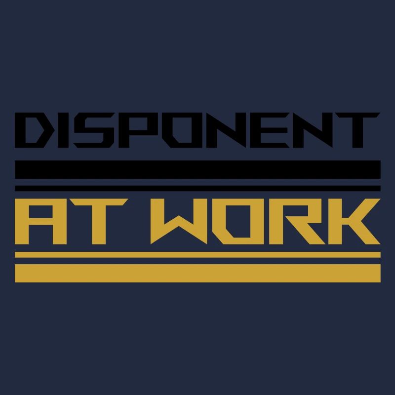 Disponent at work black