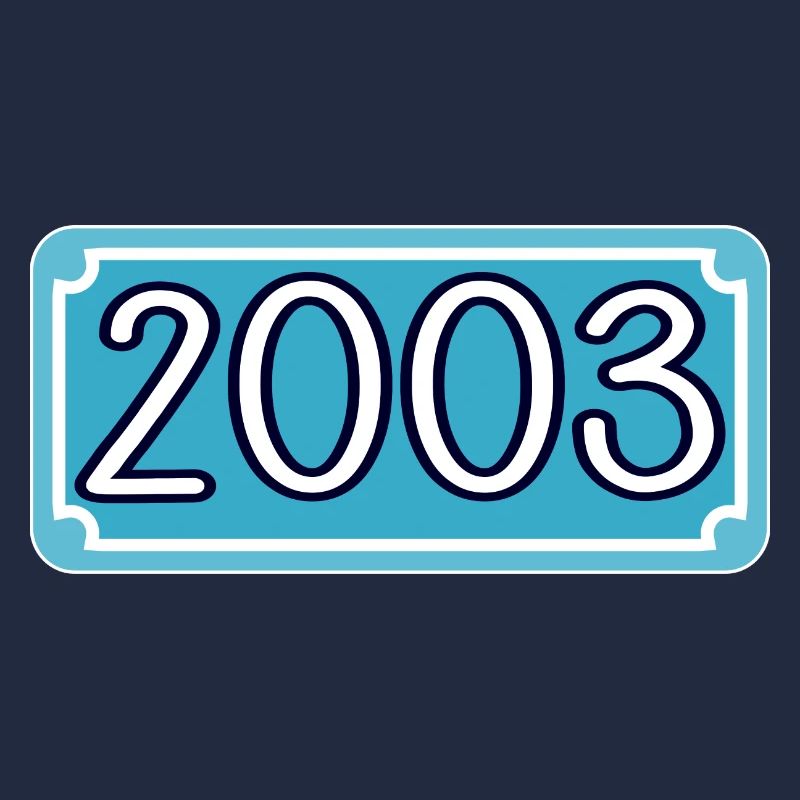 Année de naissance 2003 - année de lettrage 2003