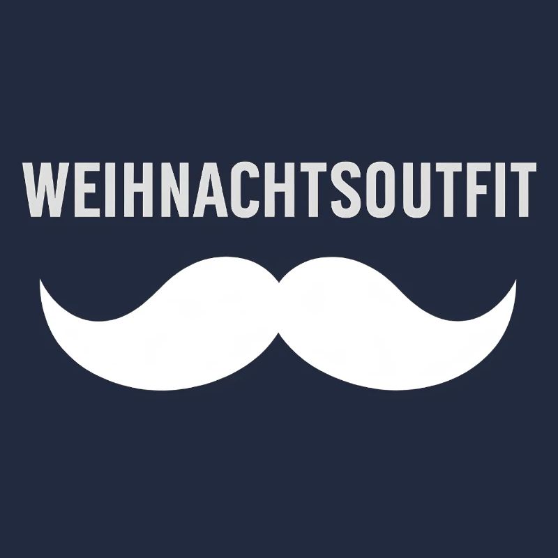 Weihnachtsoutfit mit Schnurrbart
