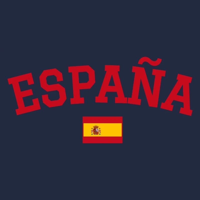 Drapeau espagnol : dessin rouge