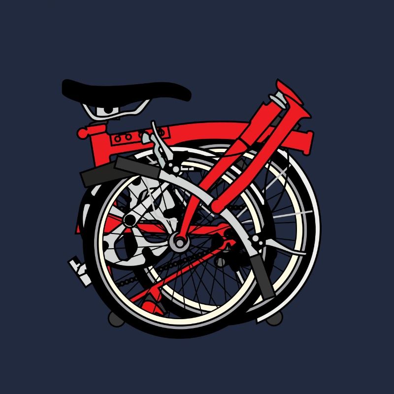 Brompton Bicycle bereit transportiert werden.