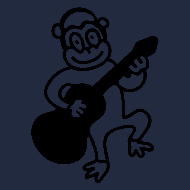 Monkey plays guitar - Line