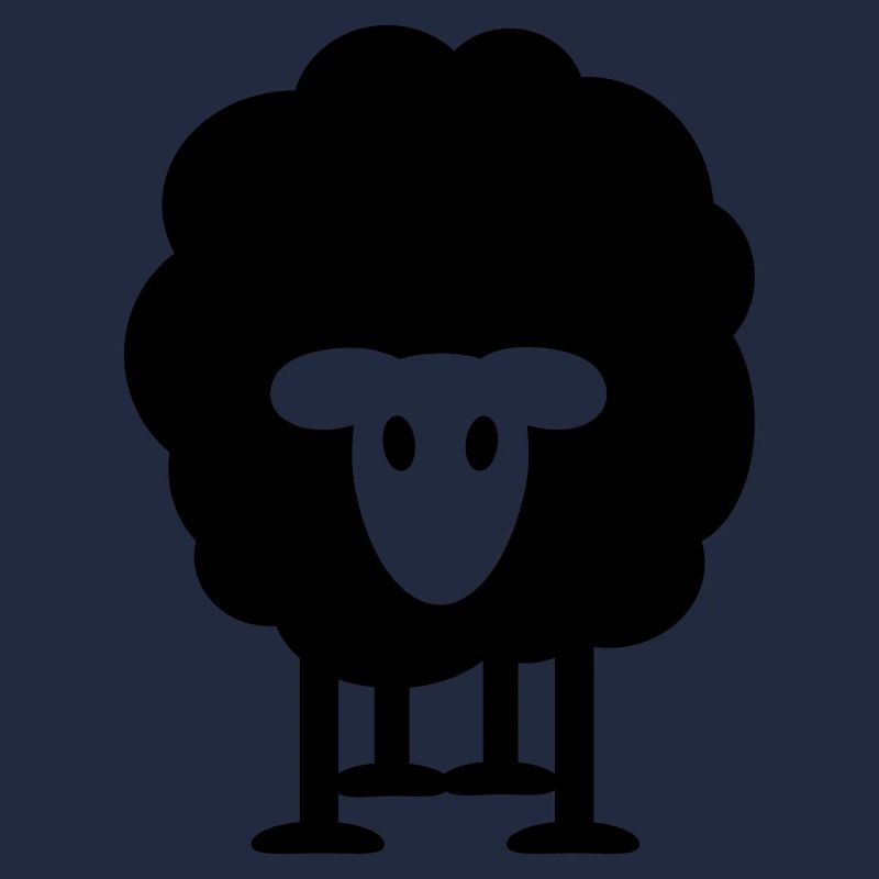 thick black sheep Shepherd Wool Heidschnucken