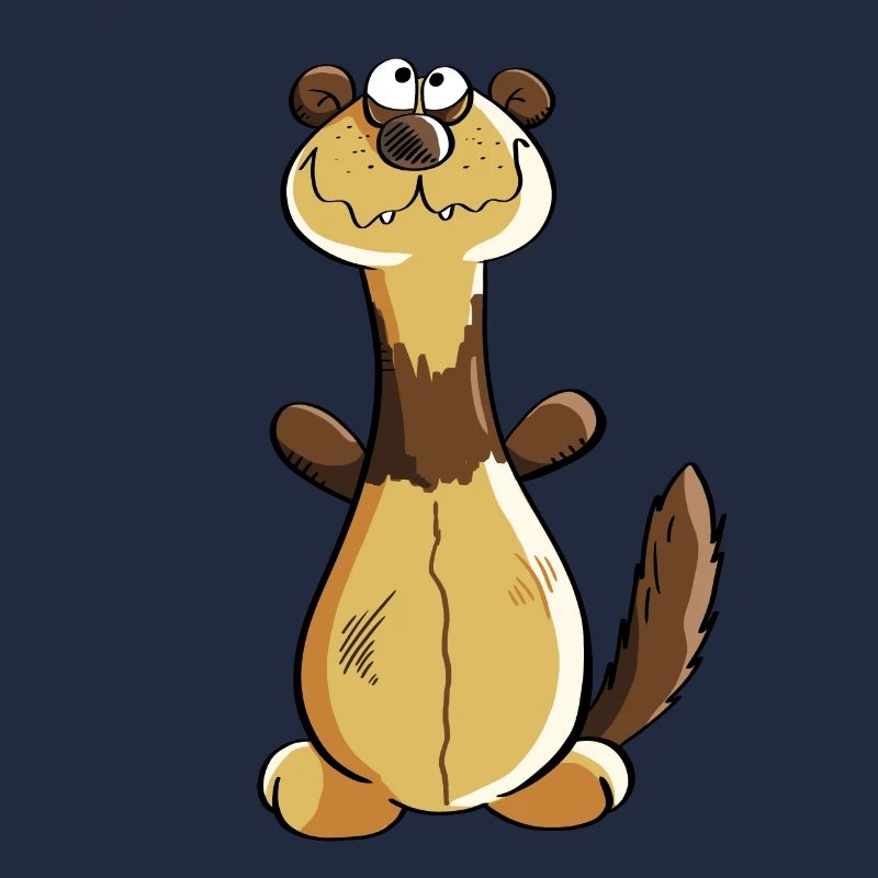 Freches Frettchen Comic - Geschenk - Iltis