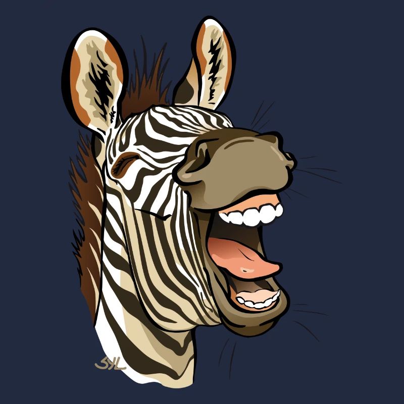 Zebra lachen