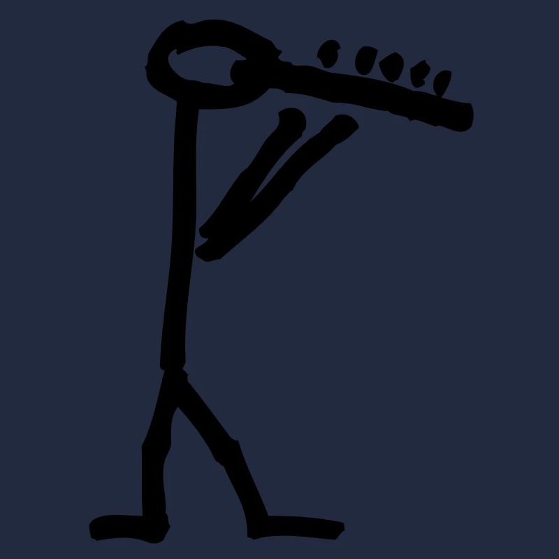 Musikant mit Querflöte