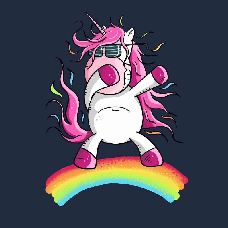 Dabbendes Einhorn Auf Regenbogen I Dab Dance