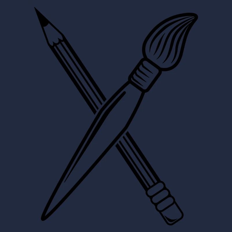Pinsel Bleistift Kreuz