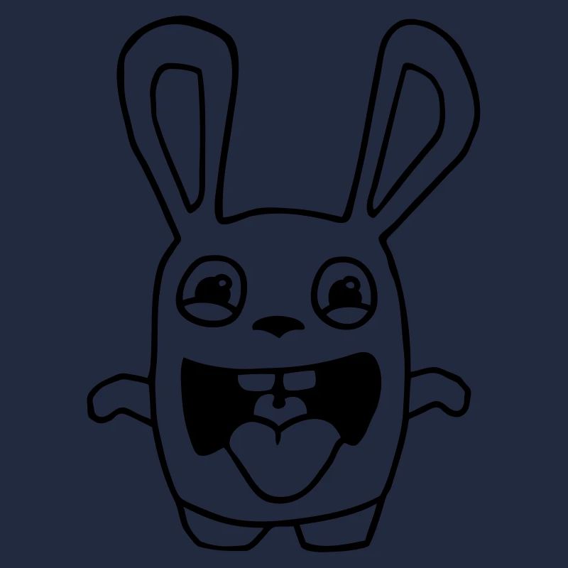 drawing cute rabbit stupid comic style cartoon fun