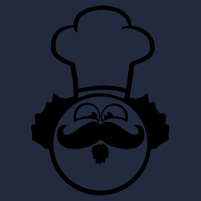 Chef Funny Smiley Mustache Beard