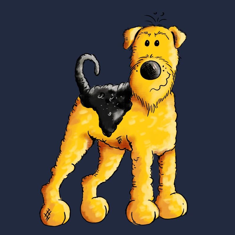 Drôle Airedale Terrier - Chien - Cadeau