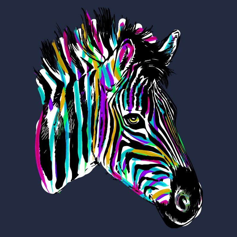 Buntes Zebra - Farbiges Zebra