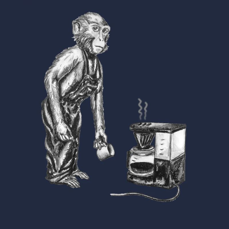 Affe und Kaffee