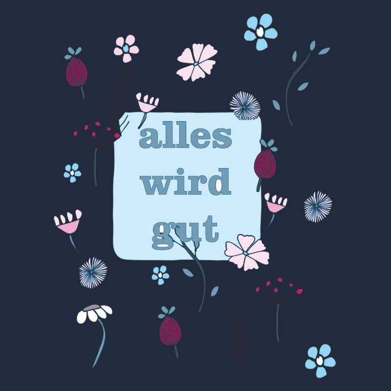 alles wird gut in blau