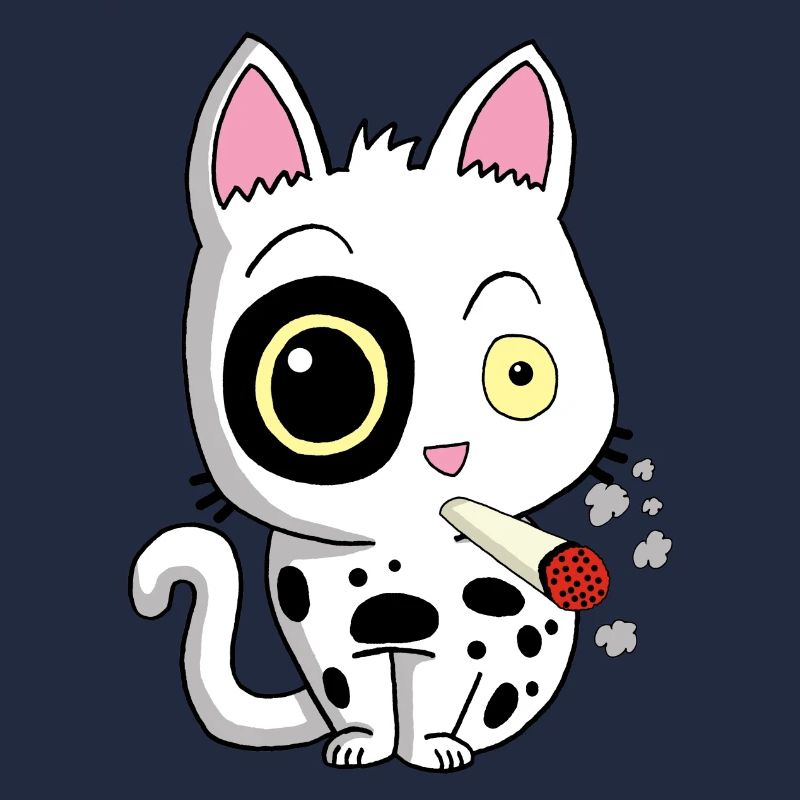 Rauchende Katze