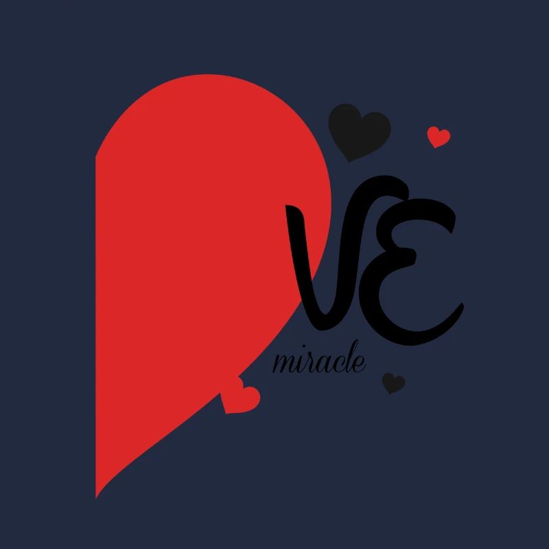 Romantisches Herzblatt-Design auf Textil