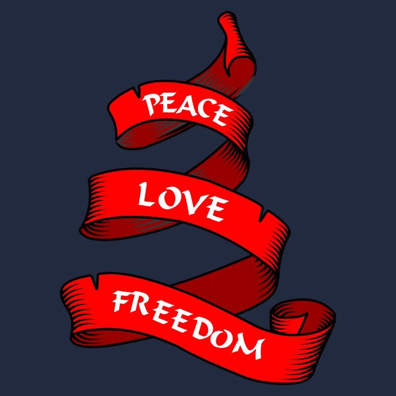 Friedensbanner oder Wimpel rot