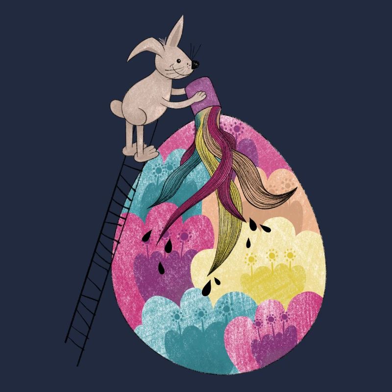 Osterhase & Osterei Bunte Illustration