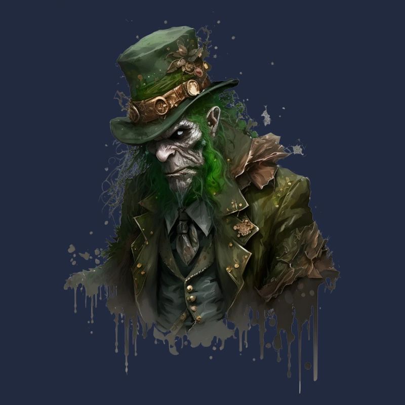 Zombie Leprechaun with top hat
