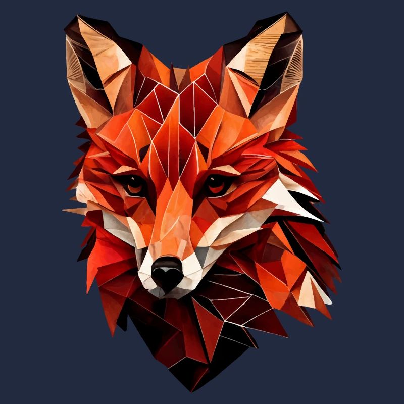 Stylized fox, Geometric