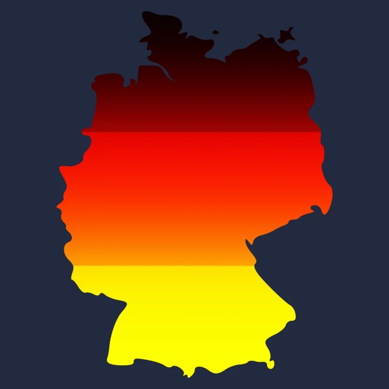 Abstract Color Gradient Map Germany