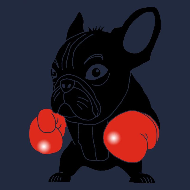 Schwarzer Hundeboxer