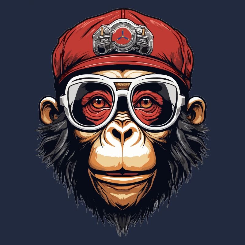 Cooler Affe