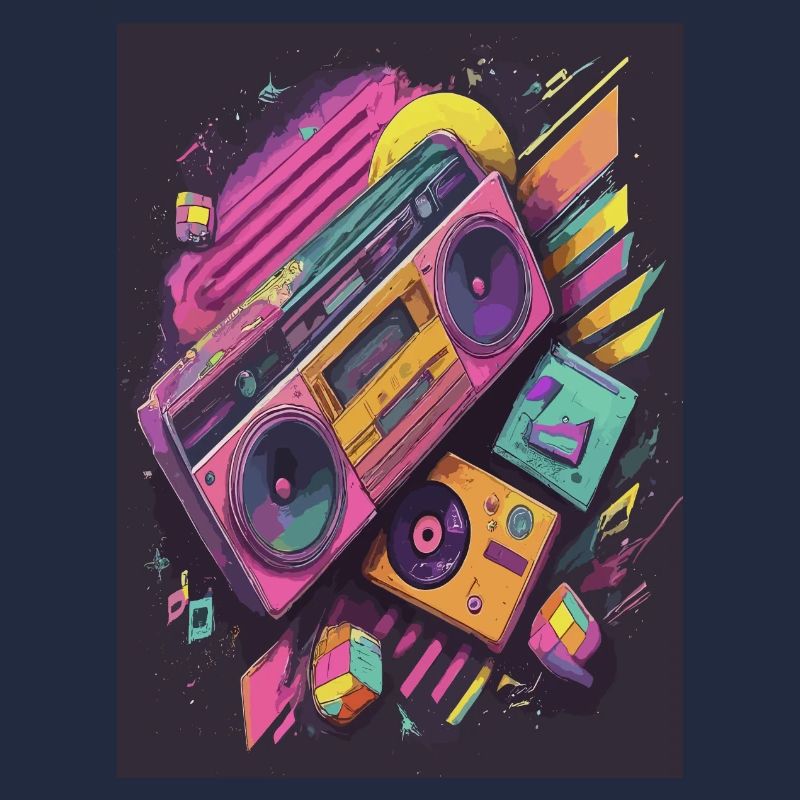 Cosmic boombox retro flight through space